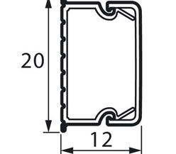 Мини-канал 20х12мм METRA (дл.2м) Leg