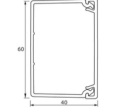 Мини-канал 60х40мм METRA (дл.2м) Leg